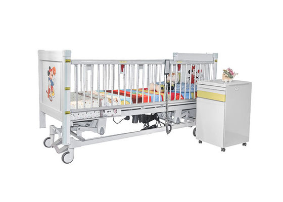 Cinco camas de hospital pediatras elétricas da função com os trilhos laterais telescópicos de liga de alumínio