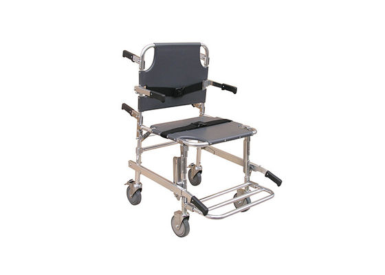 Maca dobrável médica dobrável portátil conveniente da escada da cadeira do metal da emergência do hospital