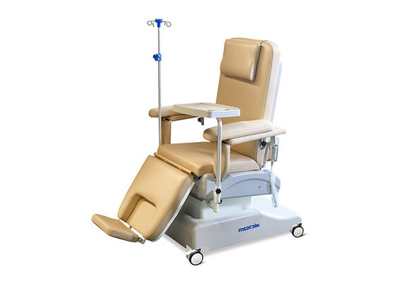 Cadeira médica elétrica da doação de sangue da transfusão na carga das rodas 240kgs