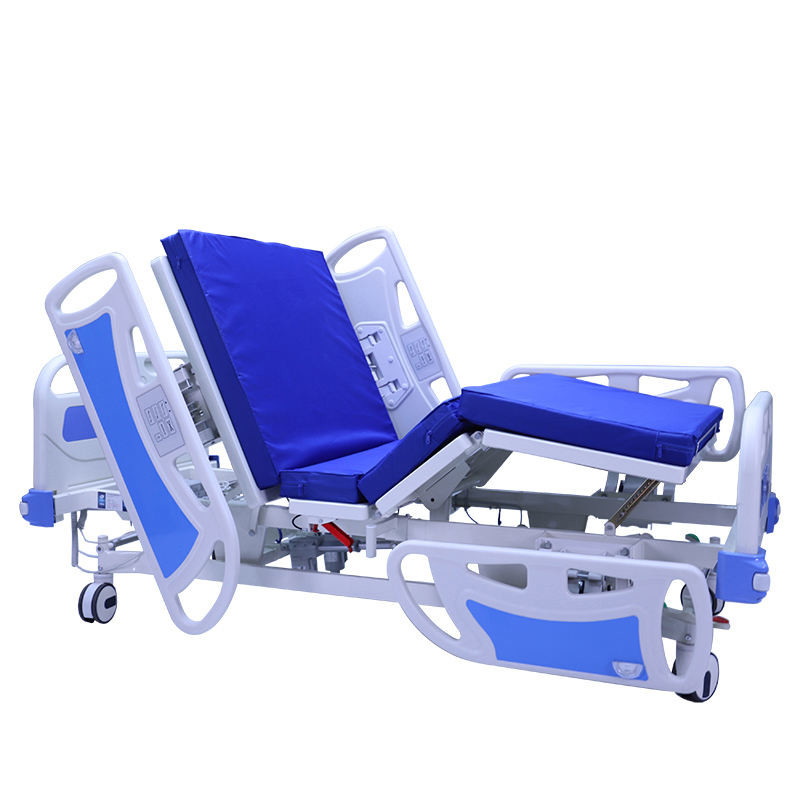 Cama de hospital dobrável manual das manivelas ajustáveis Multifunction de aço inoxidável ICU do equipamento médico 3