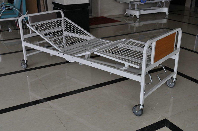 Cama de hospital manual deficiente de múltiplos propósitos com colchão do Malha-Fio