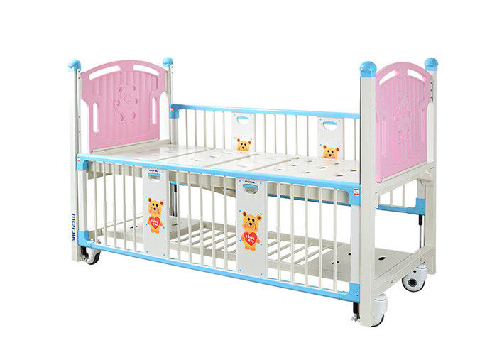 Espaldar pediatra de duas camas do hospital cor-de-rosa aluído ajustável para crianças