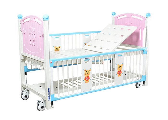 Espaldar pediatra de duas camas do hospital cor-de-rosa aluído ajustável para crianças