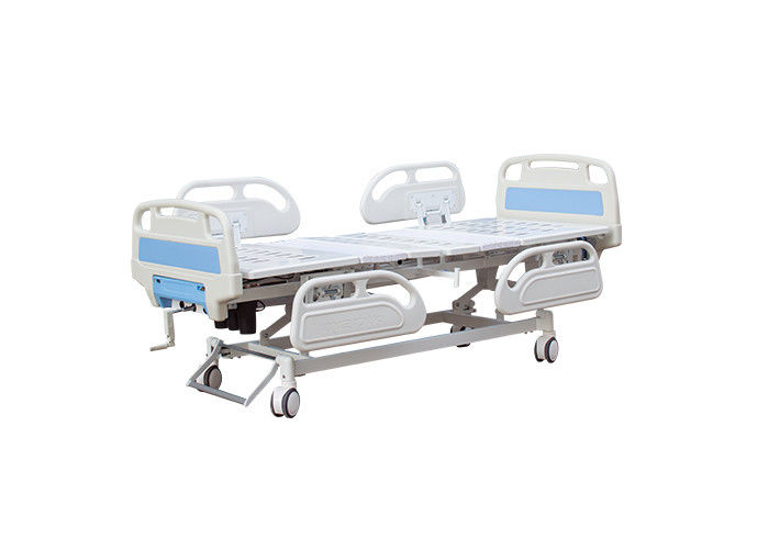 Cama de hospital elétrica ajustável com os corrimão opcionais do ABS da cor