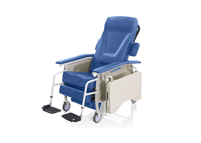 Cama mecânica do doador de sangue, cadeira manual do doador de sangue com seção de dobramento do pé