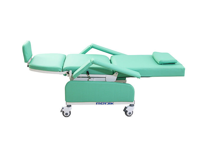 Cadeira médica móvel da coleção do sangue com espaldar ajustável e Legrest