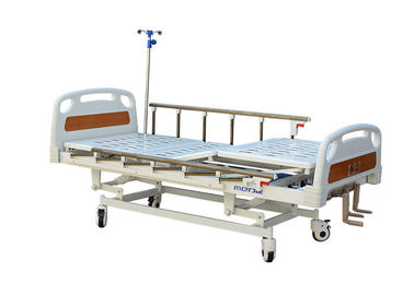 Cama de hospital manual móvel para a divisão geral, trilhos laterais de liga de alumínio