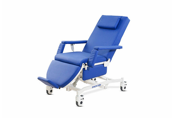 Cadeira elétrica ajustável traseira da diálise com o assento para pés em rodízios para Hopistal/clínica