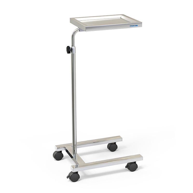 Pedal hidráulico Mayo Instrument Stand do pé da dobradura portátil médica com bandeja