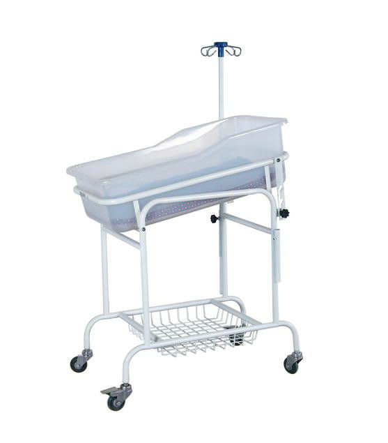Estrutura transparente pediatra dos SS da bandeja do bebê das camas de hospital da cesta do armazenamento