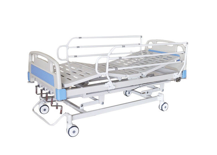 Cama de hospital manual semi do Fowler ajustável da altura para a divisão com plataforma do ABS