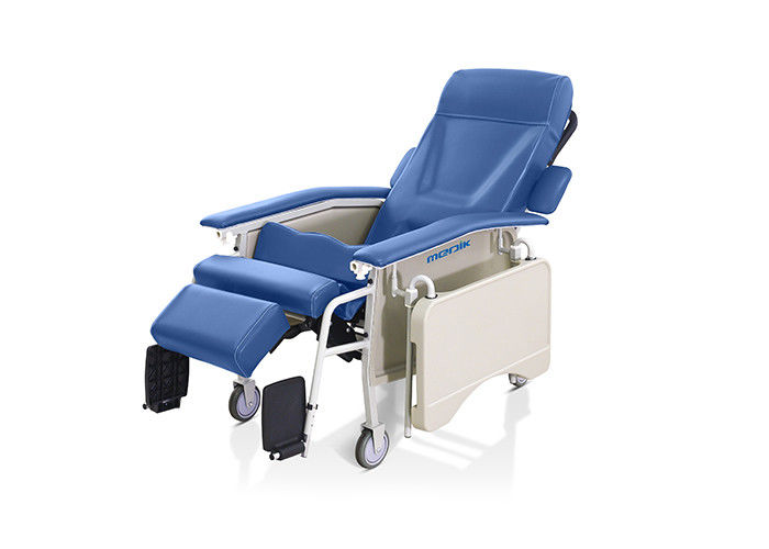 Cama mecânica do doador de sangue, cadeira manual do doador de sangue com seção de dobramento do pé