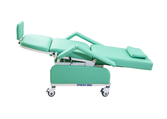 Cadeira médica móvel da coleção do sangue com espaldar ajustável e Legrest