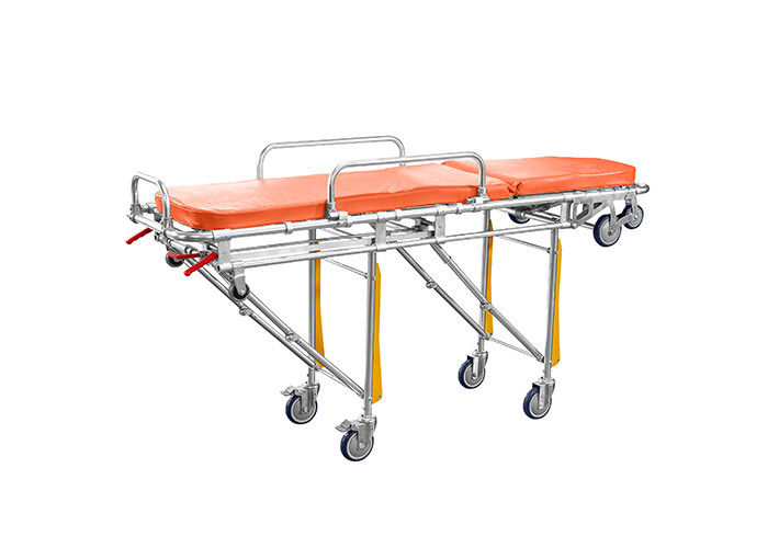 Maca de carregamento automática da ambulância do espaldar ajustável médico móvel