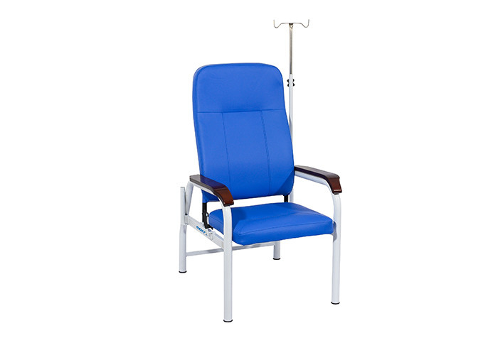 O plutônio da mobília do hospital espuma cadeira clínica da infusão IV com braço